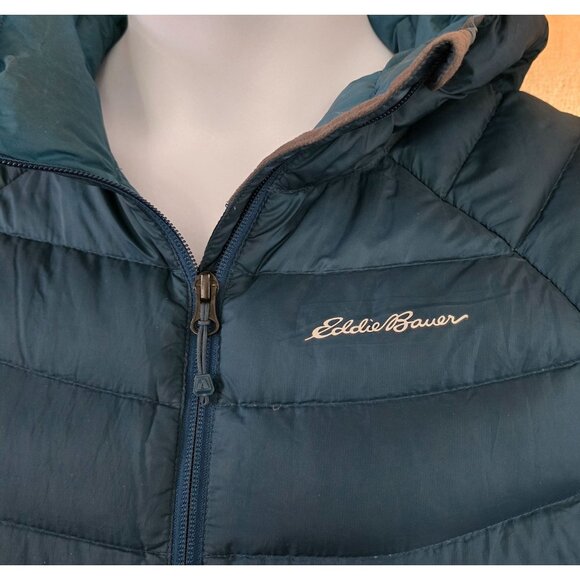 Eddie Bauer Down StormDown 800 First Ascent Puffer Jacket With Hood ski winter - Picture 3 of 8